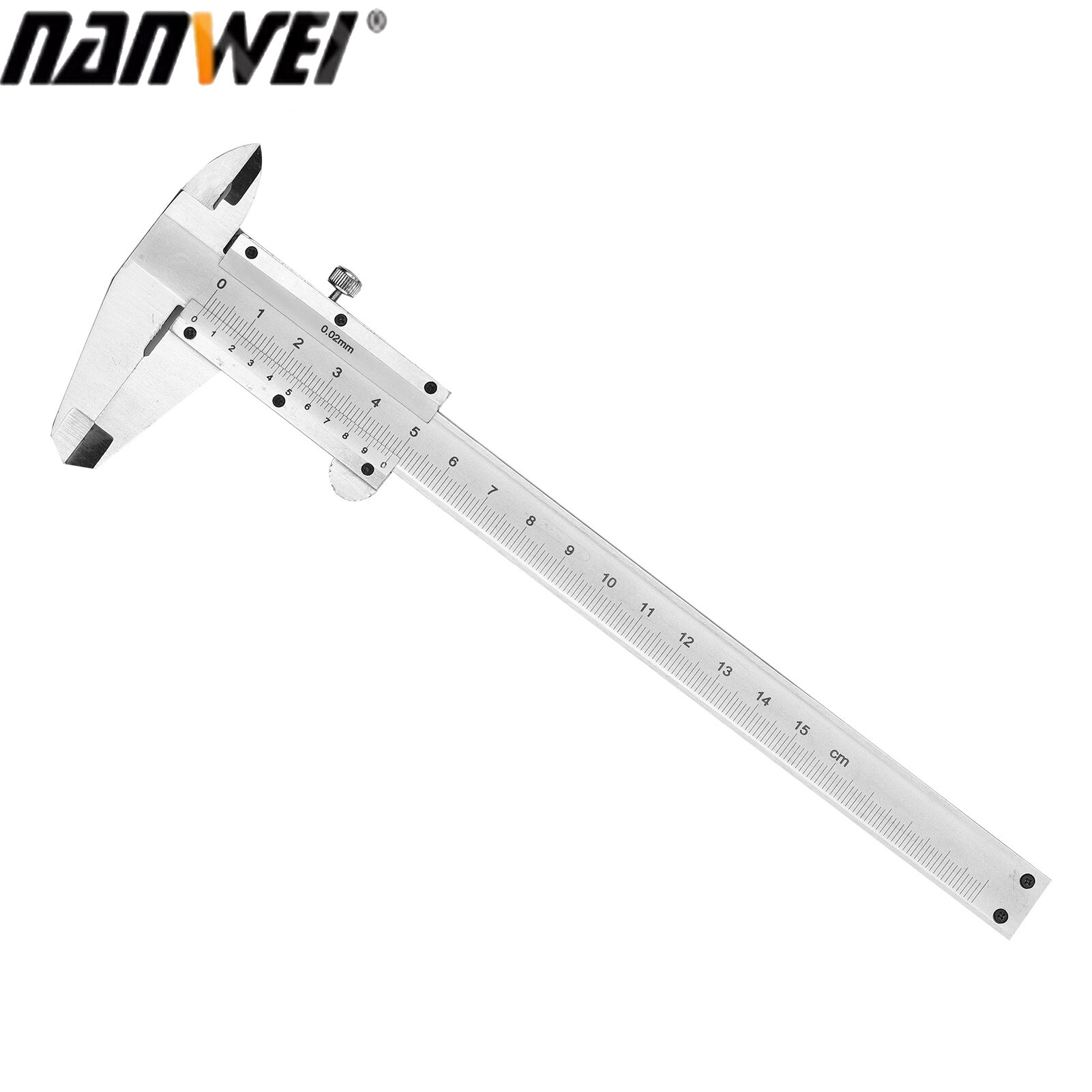 NANWEI Professional Stainless Steel Vernier Caliper 0-150mm Sliding Gauge Measurement Tool Inside Outside Depth Step Micrometer Measuring