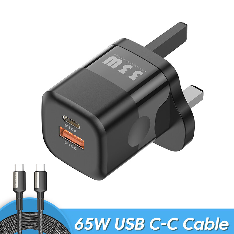 KUULAA GaN Charger 33W Fast USB C Charging Adapter Type C