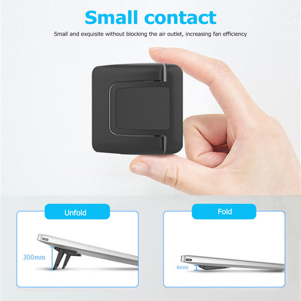 Portable Mini Laptop Invisible Stand Plastic Foldable Notebook Holder Riser