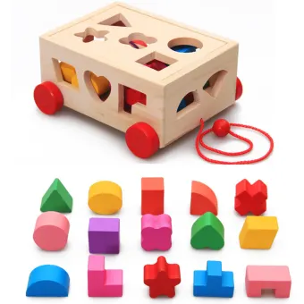 wooden pull along toy