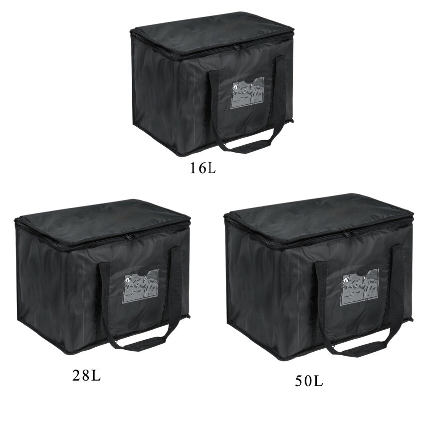 16/28/50L Food Delivery Insulated Bags Pizza Takeaway Thermal Warm/Cold Bag Material:Aluminum Foil Integrated Pearl Cotton（Without support）