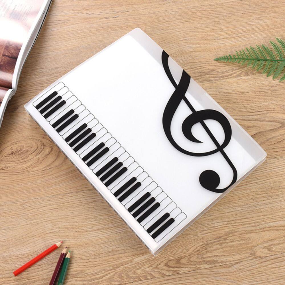 ROBERTA Musician Multi-layer Document Container A4 Paper Folder File Organizer Student Music Score Folder Piano Paper Sheets Folder Music Score Storage Organizer Document Storage Organizer