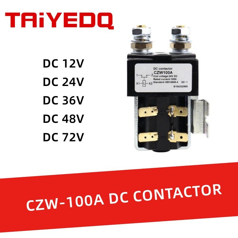 100a dc contactor czw100a power relay 12v 24v 36v 48v 72v for car electric forklift trucks ships battery