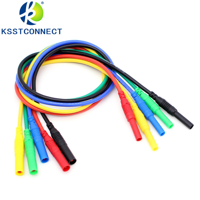 Tl652 High Quality 13awg Flexible Silicone Extension Test Leads 4mm Male Banana Plug To Female Socket