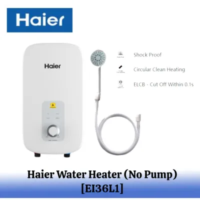 [BEST BUY !!!] Haier Water Heater Shock Proof (Non Pump) [EI36L1]