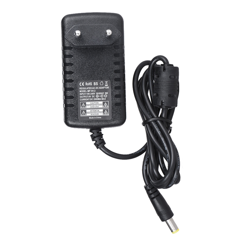 Bộ Chuyển Đổi 9V 2A Bộ Chuyển Đổi Nguồn Điện Cho Đầu Vào Hiệu Ứng Đàn Ghi Ta Bass 100 ~ 240V Rắc Cắm Châu Âu