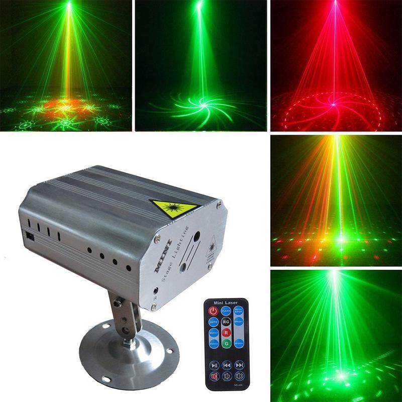 Điều Khiển bằng giọng nói Nhịp Điệu Âm Nhạc Sáng ĐÈN LED Laser Chiếu Đèn Sân Khấu DJ Disco Câu Lạc Bộ Khiêu Vũ Đảng Giai Đoạn Tác Dụng Chiếu Sáng Laser đèn Ins