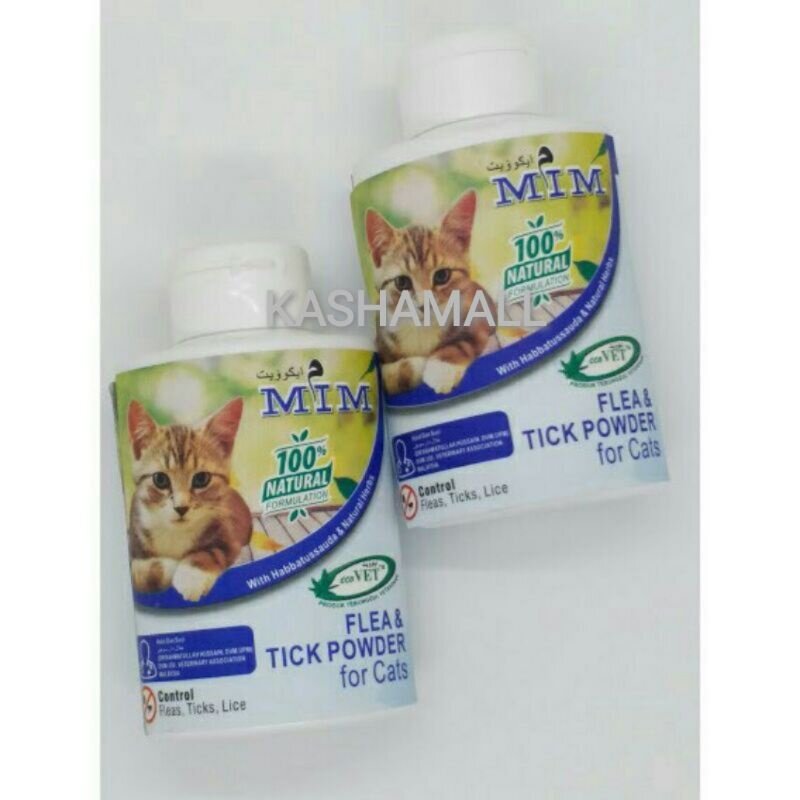Bedak Kutu Kucing MIM | Flea & Tick Powder Ecovet
