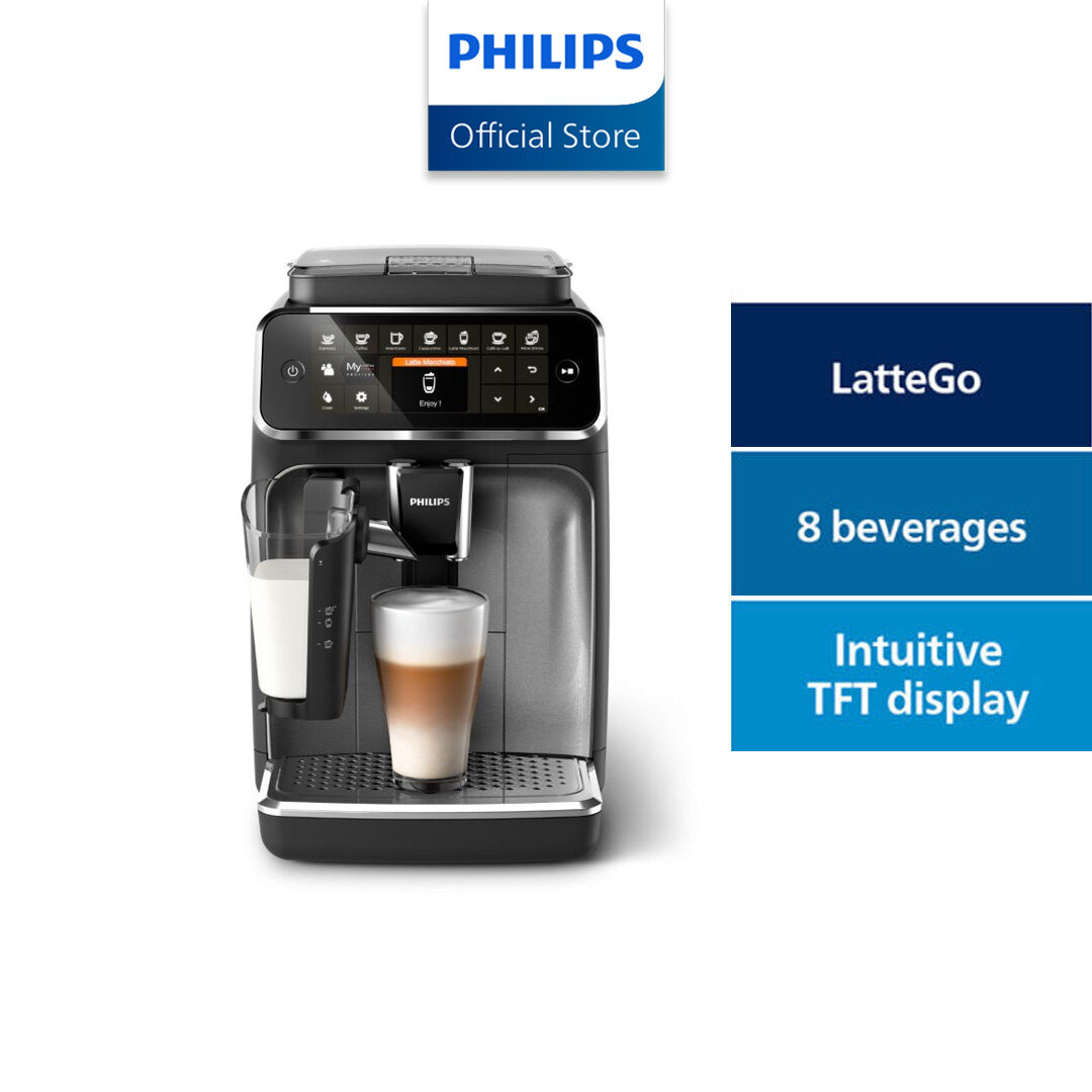 PHILIPS 4300 Series Fully Automatic Espresso Coffee Machines (EP4346/70