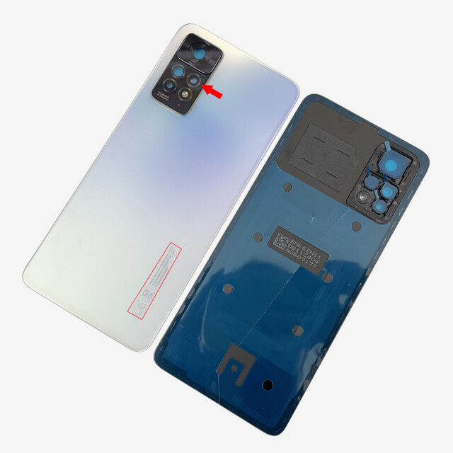 Bluesky Original For Xiaomi Redmi Note 11 Pro 4G 5G Back Cover Door Rear Glass Housing Case For Redmi Note 11E Pro Back Camera Lens Frame Replacement