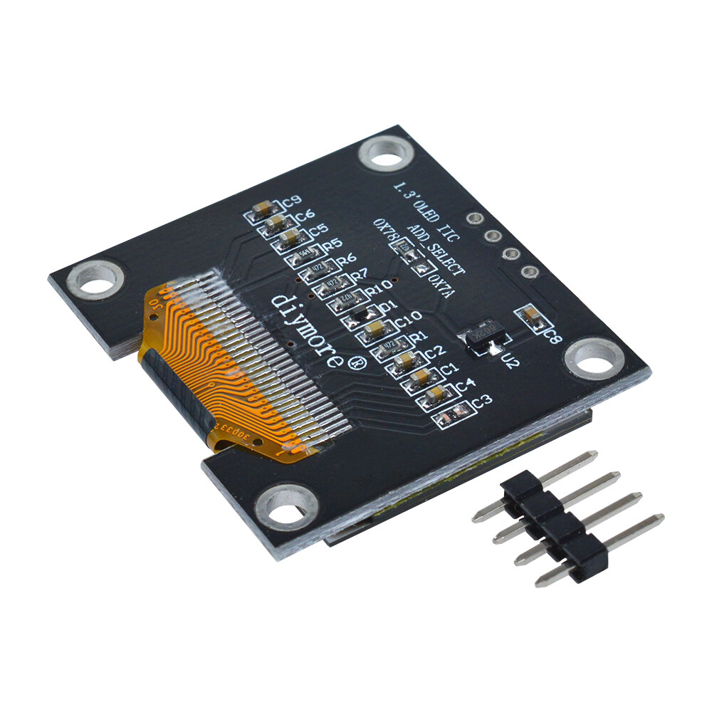 1.3inch OLED LCD Display 4Pin Module IIC I2C 128x64 3-5V Interface for Arduino Blue/White
