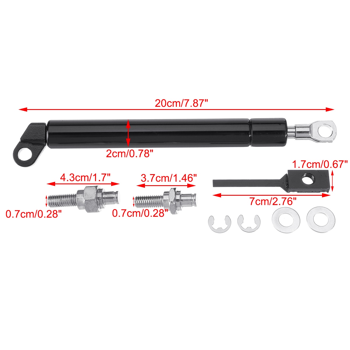 1PC Car Rear Trunk Tailgate Boot Shock Lift Strut Support Bar Gas Spring Trunk Tail Gate Strut Damper Liftgate Gas Shock Strut Lift Supports For Nissan D40 Navara 2004-2014