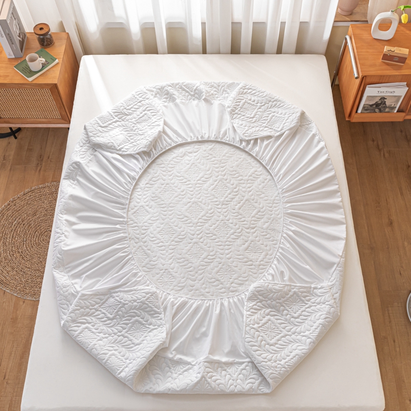 Vỏ Chống Nước Vỏ Bọc Nệm Màu Trơn Queen/King Size Bọc Nệm Giường Đơn Vỏ Chống Nước Tấm Ga Trải Giường 90X200Cm/120X200Cm/140X200Cm/150X200Cm/160X200Cm/180X200Cm/220X200Cm
