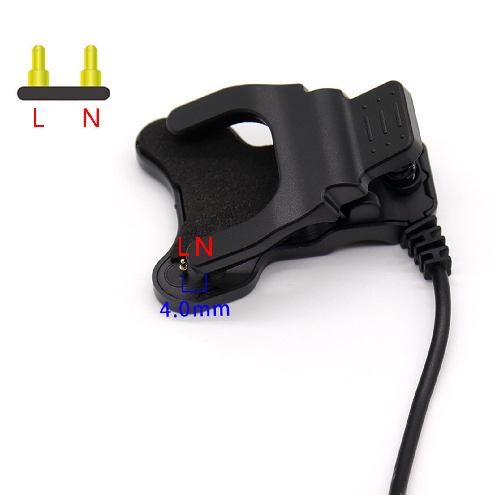 For smart watch charger universal usb 5v charging cable charger clip 2 pins/5pins for tw64 68 for smart band charger cli