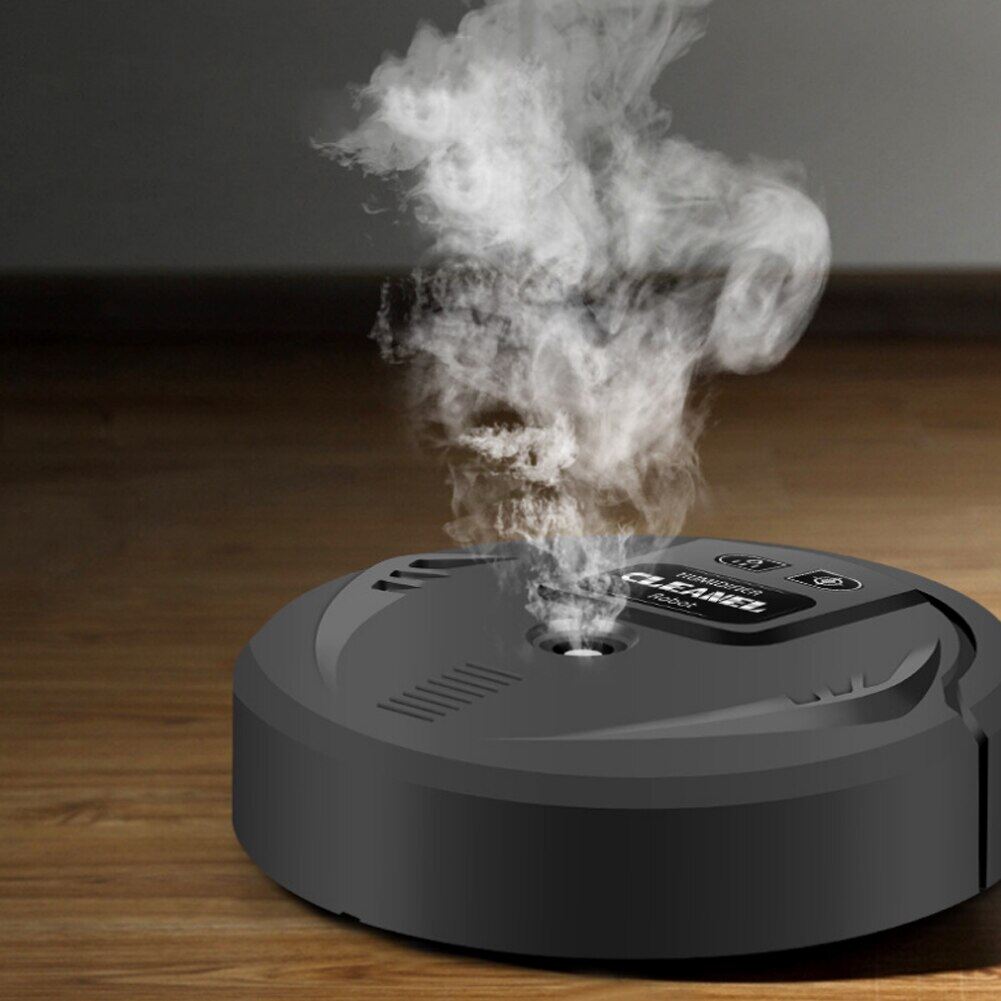 Cordless Cleaning Robot Sweeper Smart Rechargeable Auto Sweeping Robot UV Disinfection Diffuser Strong Suction USB Charging