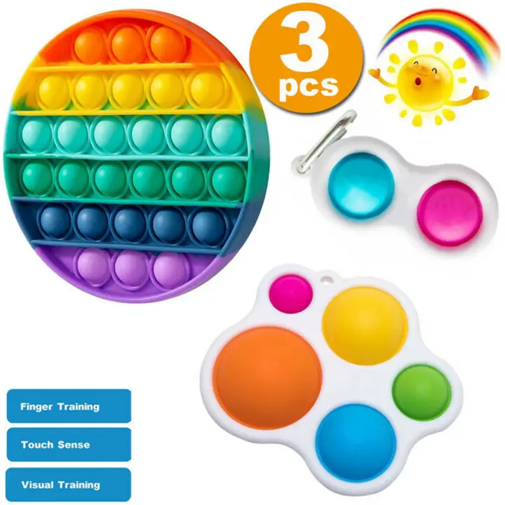 fidget toy set with simple dimple