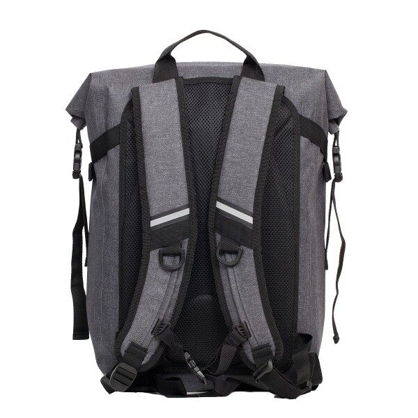 Knomo Hamilton Roll Top 15 Laptop Backpack Grey Lazada