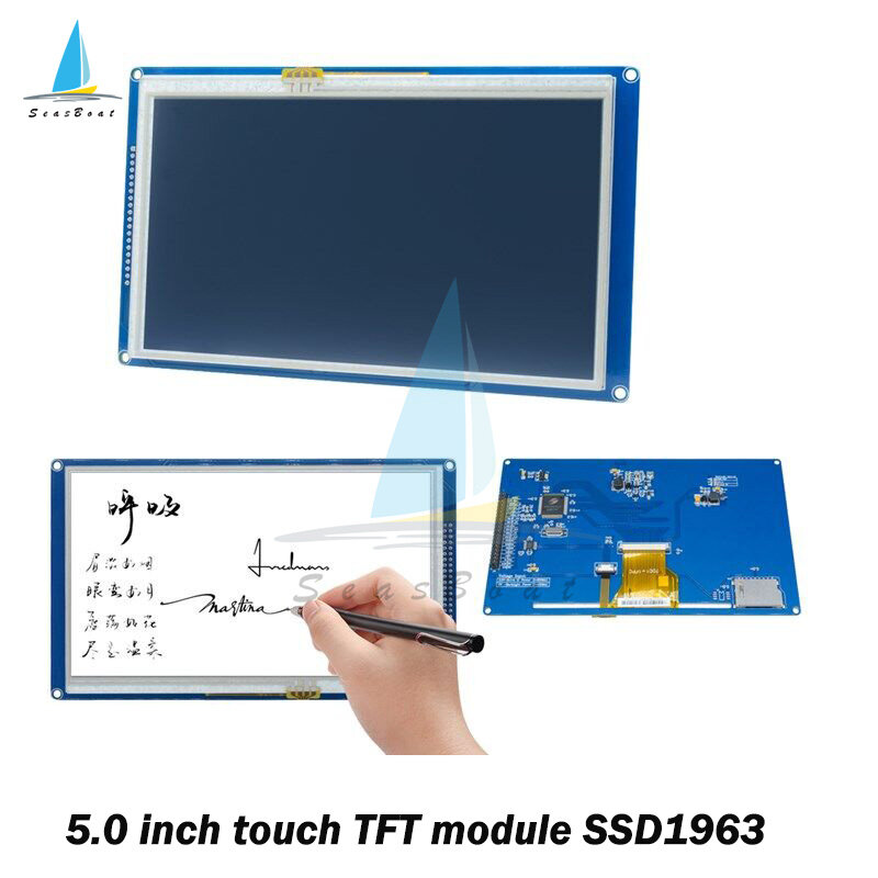 SeasBoat 5.0 inch 5.0  TFT SSD1963 LCD module Display with touch panel SD card 800X480
