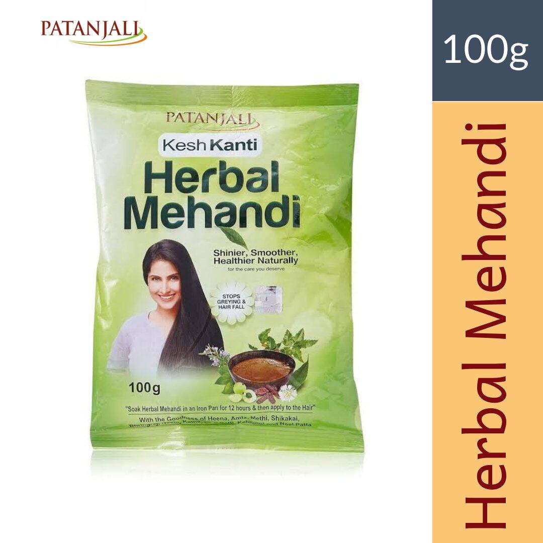 PATANJALI Kesh Kanti Herbal Mehandi Henna - Prevent Greying & Hair Fall  (100g) | Lazada