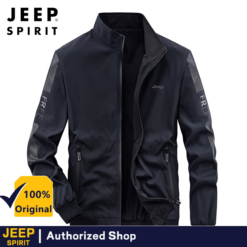 Jeep spirit men's bomber jacket casual windproof jacket men's jacket