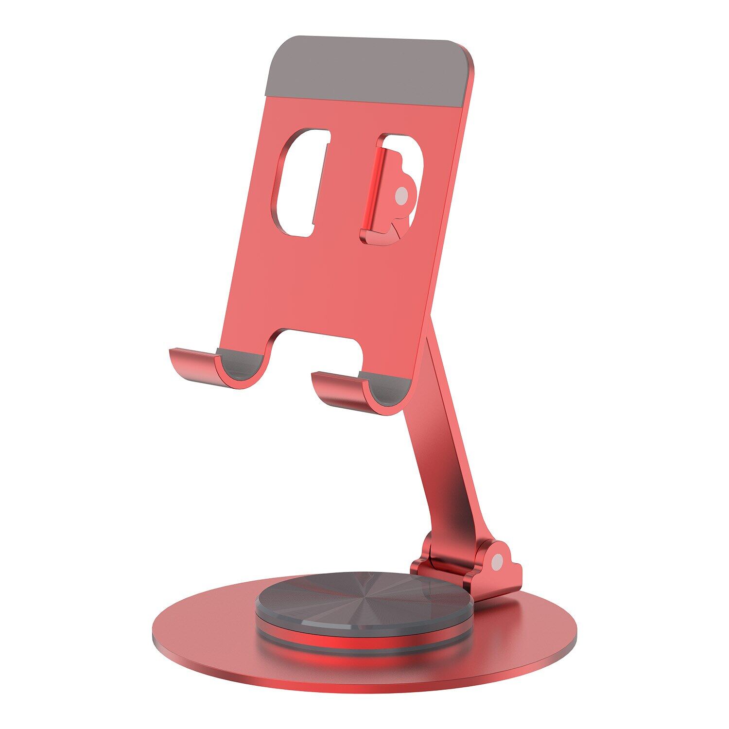 Rotating Metal Adjustable Desk Stand Holder Foldable Desktop Mobile Cell Phone Stand Smartphone Bracket