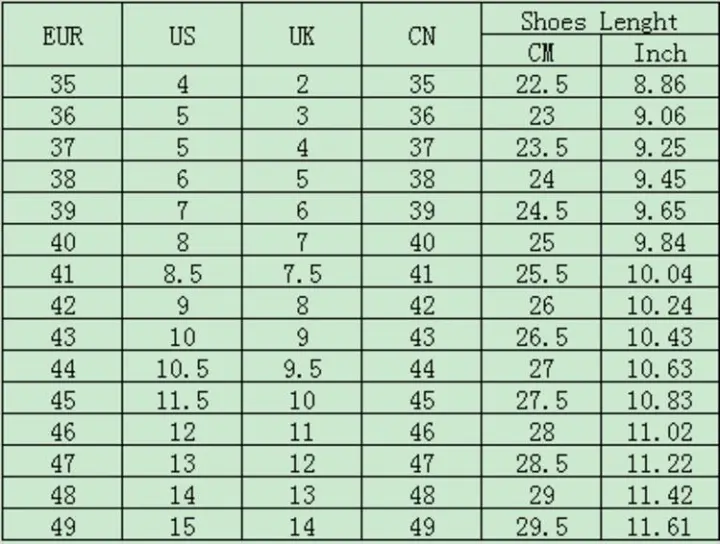 big size shoes europe