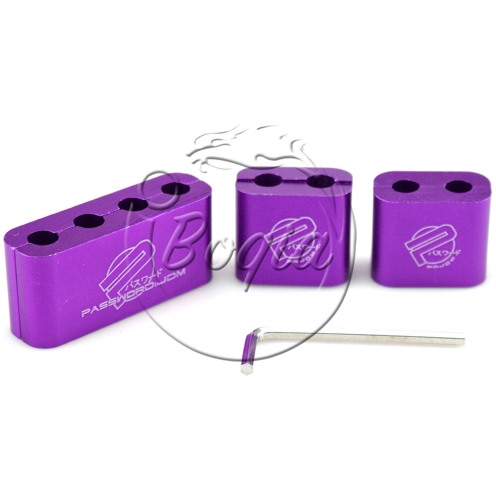 3 Chiếc Bugi Hợp Kim Nhôm Kẹp Dây Điện Kẹp Dây Đánh Lửa Kẹp Dây Cáp Để Trang Trí Xe Hơi Kiểu JDM