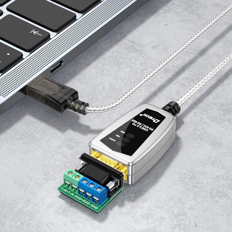 Dtech dt-5119 0.5m usb to rs485/422 industrial converter serial line communication adapter