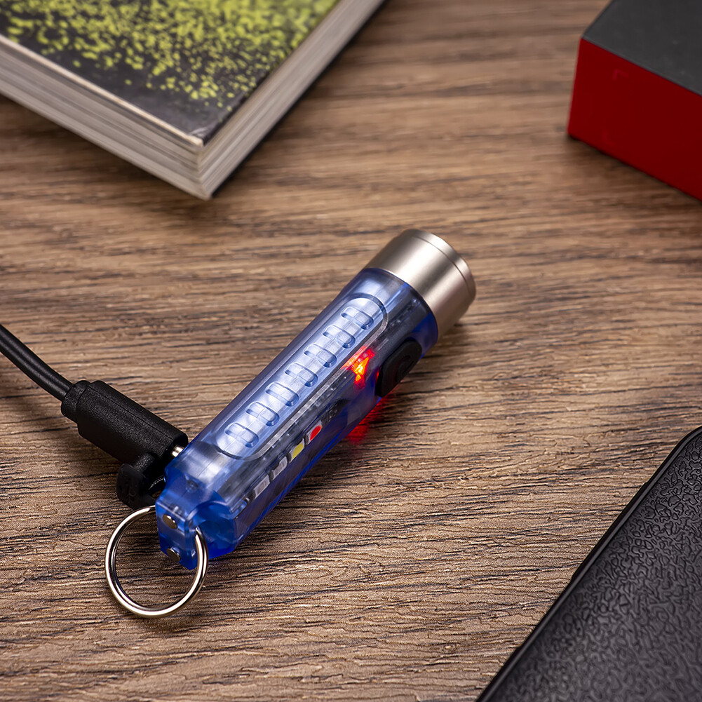 SST20 LED Keychain Flashlight Lighting 400LM Waterproof Mini Pocket Torch