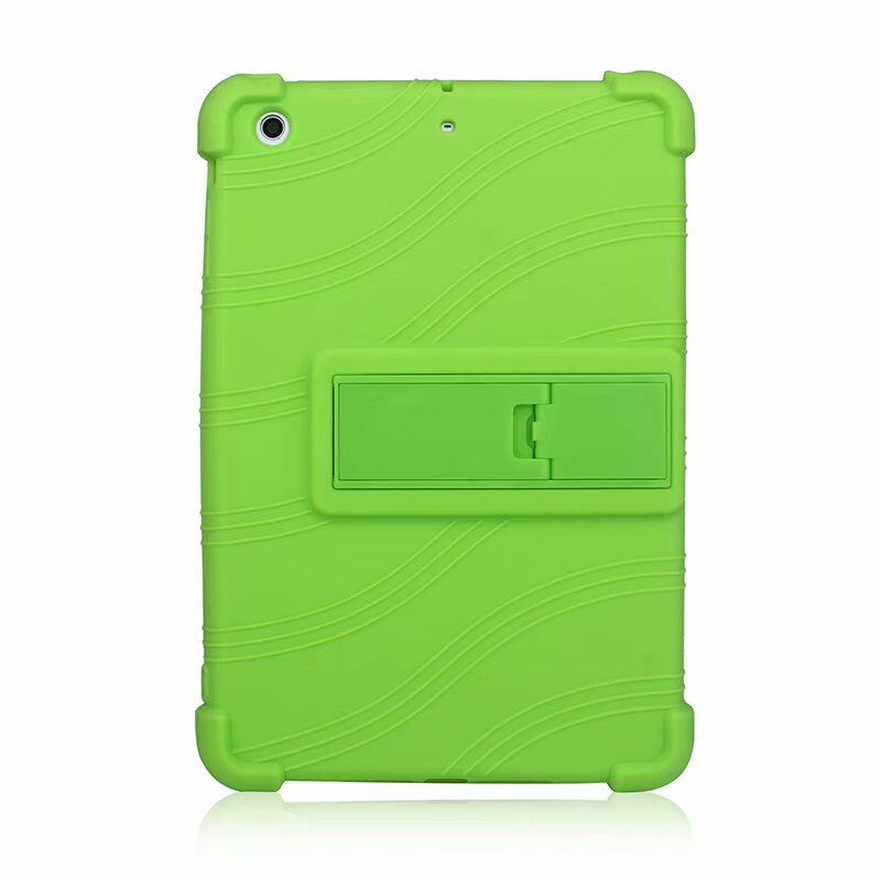 Soft silicone shockproof case for ipad mini 2 a1432 a1454 a1455 a1489 a1490 a1491 drop resistant cover ipad mini 3 a1599 a1600 stand holder