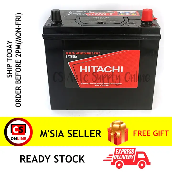 Cs Online Hitachi Ns60l 55b24l Smf Car Battery Mf For Iswara Waja Toyota Vios Altis Rav Honda Cr V Civic Almera X Gear Ipoh Area Lazada