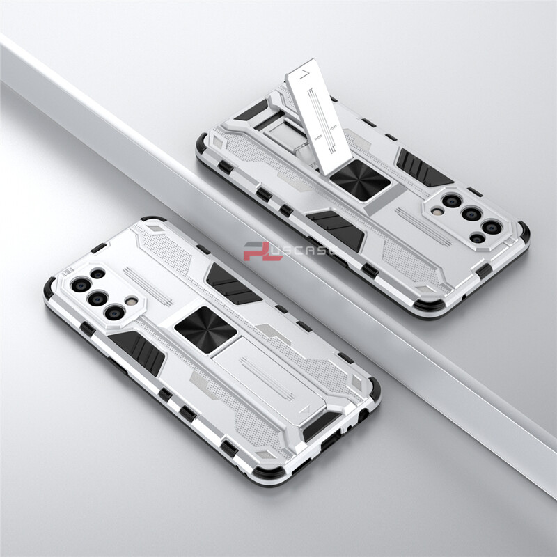 PlusCase cho OPPO Reno5 5G 4G Ốp lưng chống sốc Kickstand Armor Bảo vệ ống kính máy ảnh Nắp lưng cứng