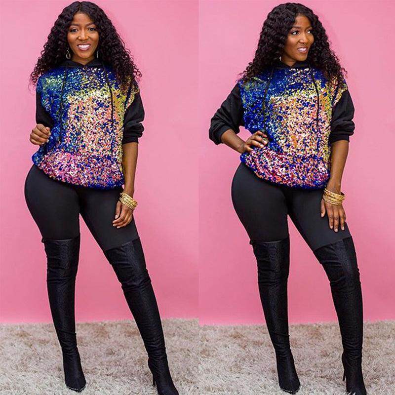 womens sequin tracksuit