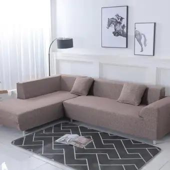 Geometric Pattern 1 Piece 2 Pieces Sofa Cover For L Shaped