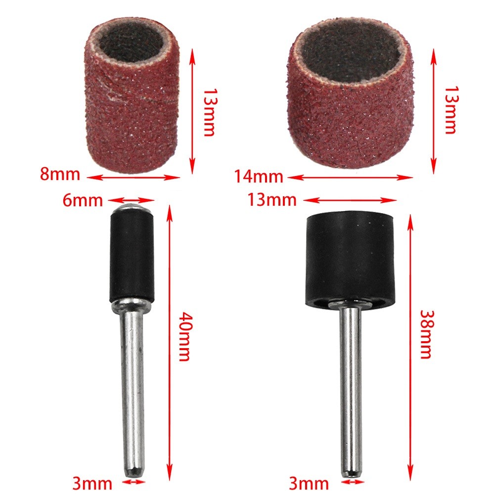Sandpaper Stick Sanding Ring Grinding Head Sanding Drum Sanding Mandrels