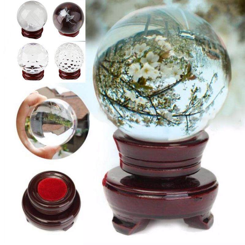 Large Crystal Ball 40mm Venue Table Decorations Christmas Wood