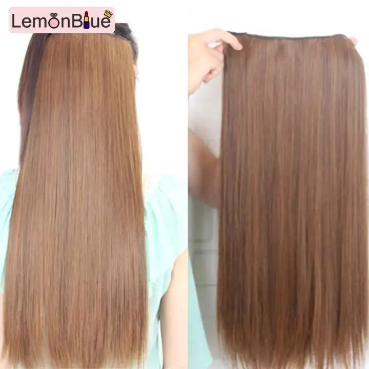 Lemonblue Extra Thick Clip In Heat Resistant Fibre Hair Extensions
