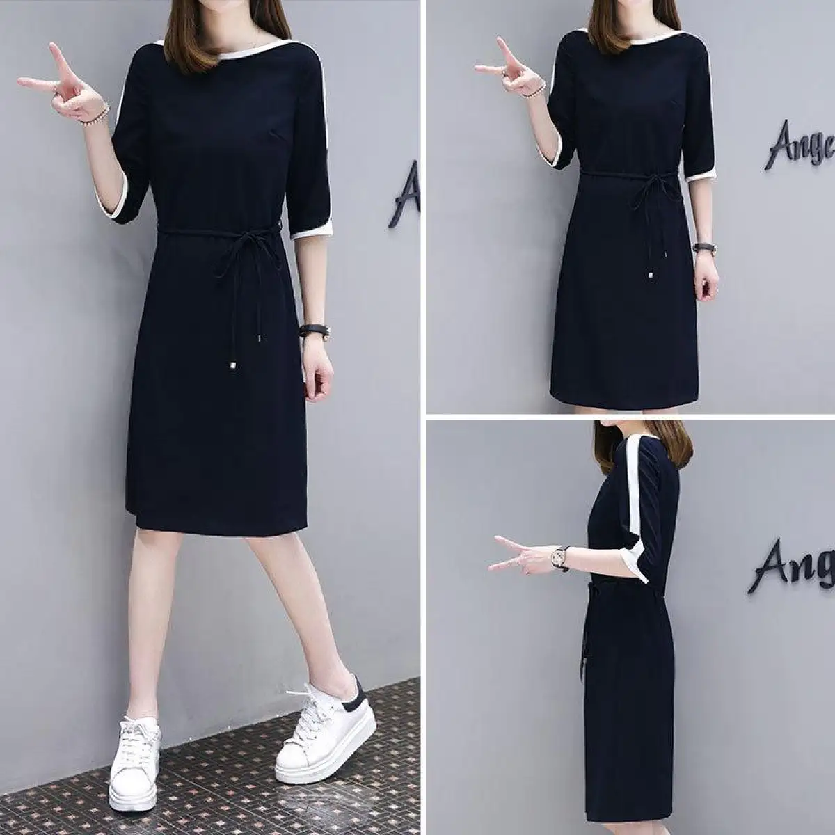 long straight casual dresses