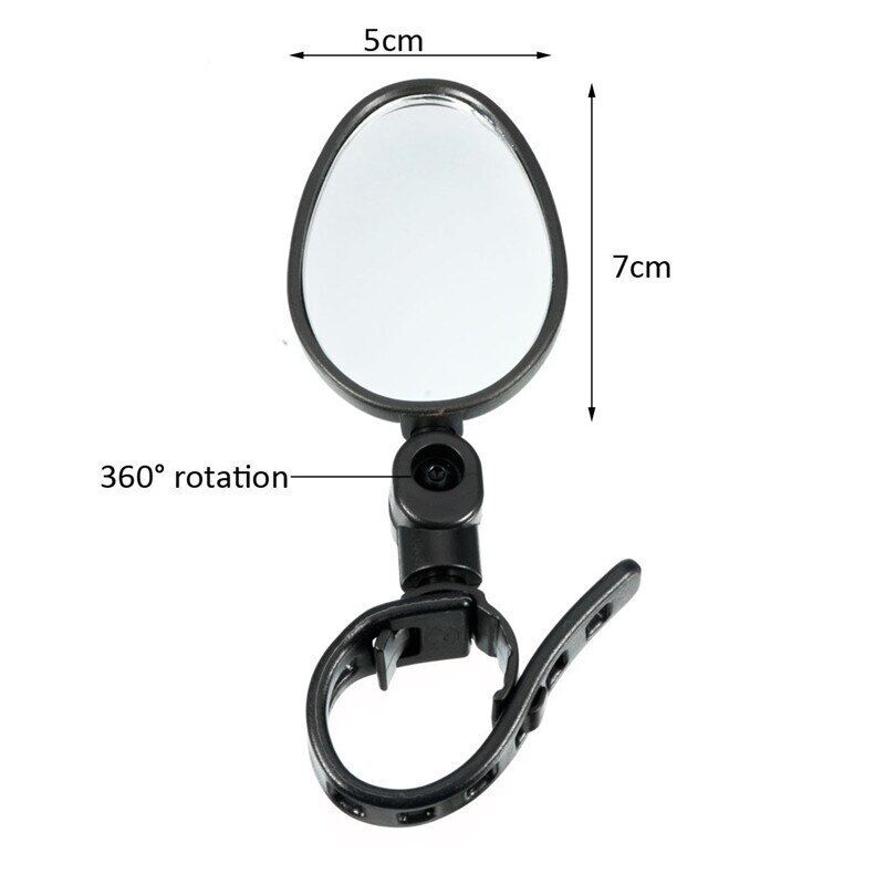 Universal Bicycle Mirror Handlebar Rearview Mirror for Bicycle Motorcycle 360 Rotation Adjustable Cycling Mirror