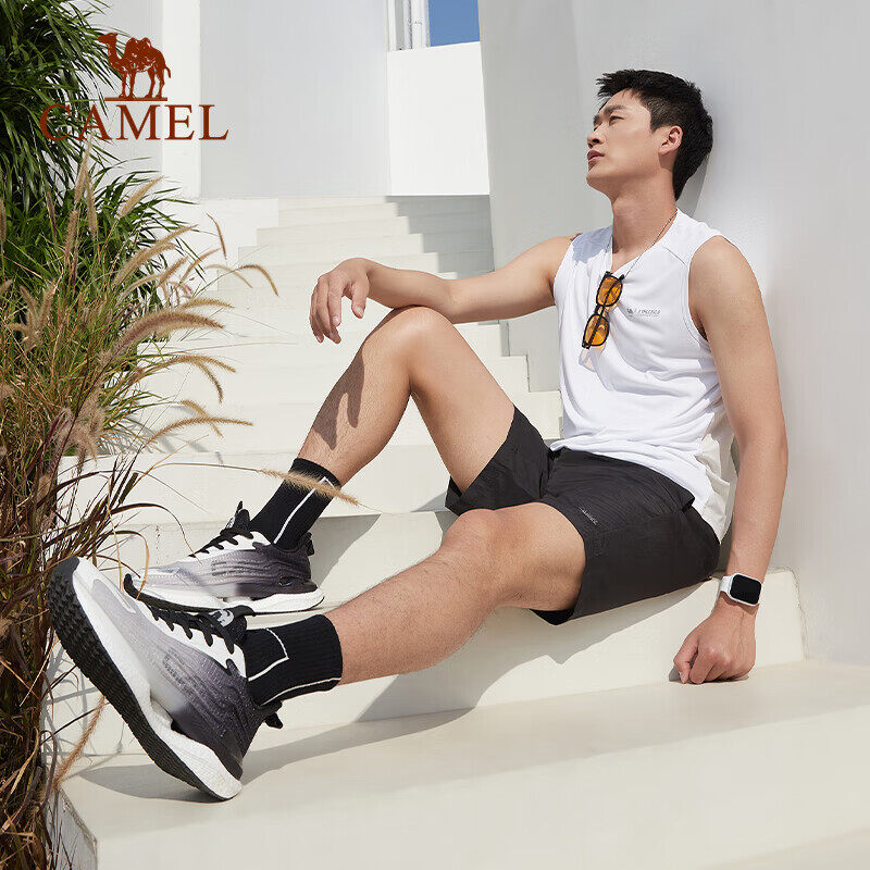 Camel quần short nam thoáng khí quần short cơ bản nhanh khô