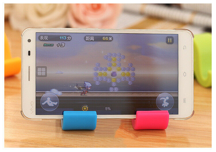 Universal Phone Holder Multi-Function Mobile Phone Bracket Mini Desktop Stand In Random Multi-Colors