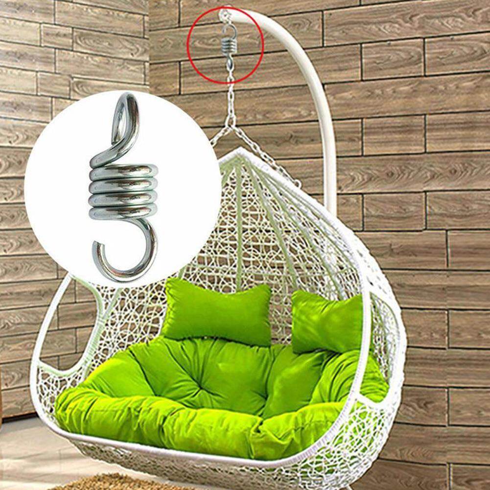 1pcs Sturdy Spring S Shaped Heavy Duty Strong Chair For Swing Spring Suspension Porch Extension Hammock Hooks Hanging J5u1