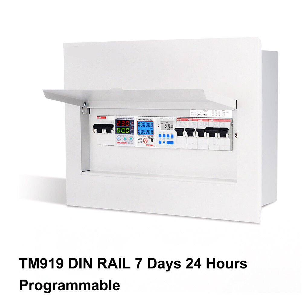 Time Switch Programmable Weekly LCD Relay Timer 12H/24H Adjustable Countdown Battery Operated Clock Water Heater