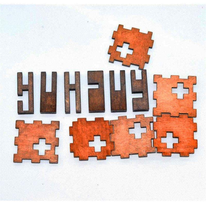 Wooden Intelligence Toy Chinese Brain Teaser Game 3D IQ Puzzle for Kids ...