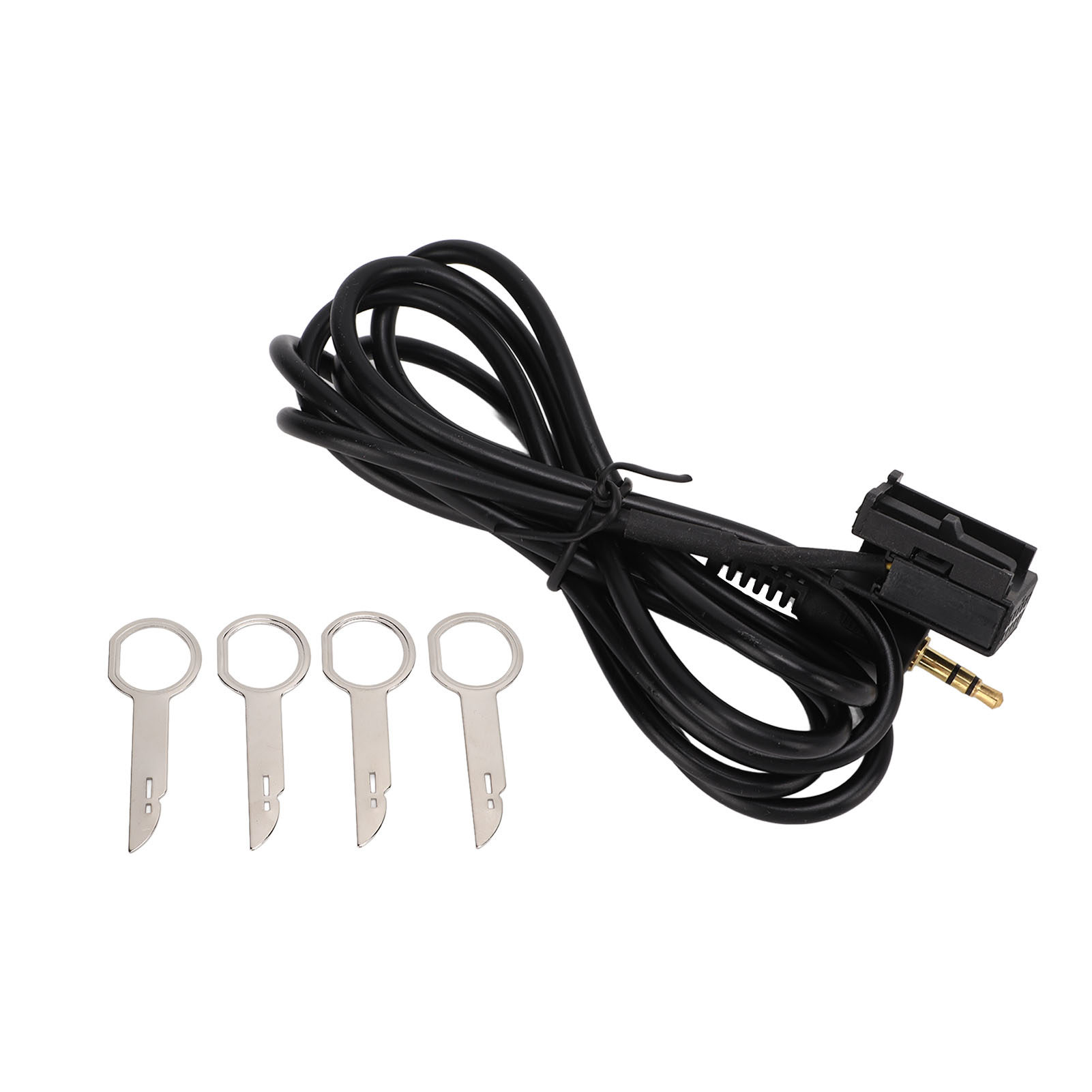3.5mm Audio Input Aux Cable Adapter with 4 Removal Tools Replacement for Ford Fiesta Mondeo Focus MK2 Transit Fusion