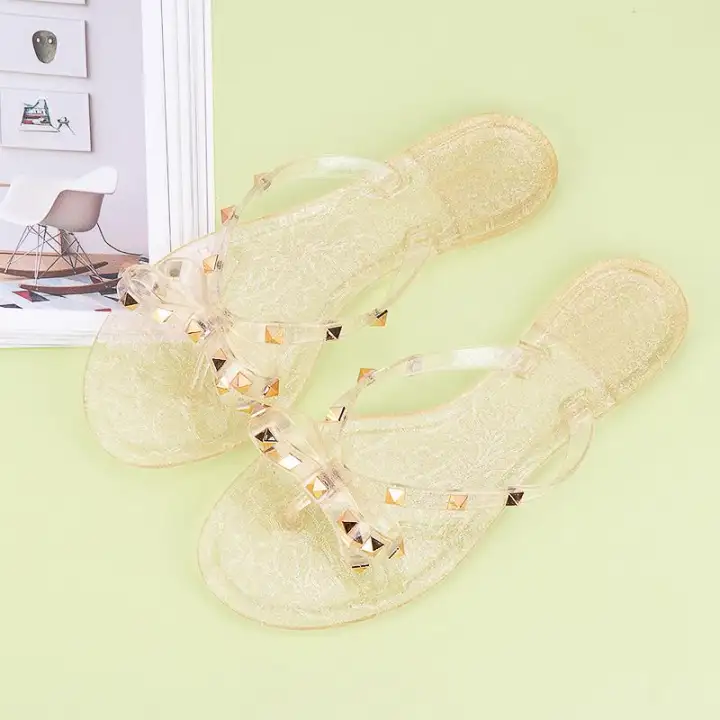 jelly footbed sandals