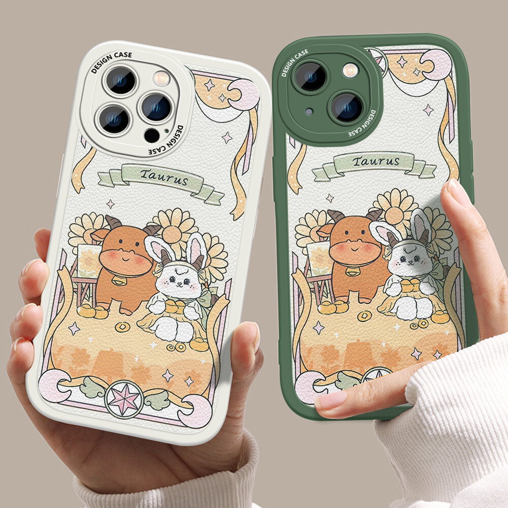 Jizetin Leather Casing For Xiaomi Redmi Note 11 Note 11 5G Note 11 Pro+ 5G Note 11S Note 11T Pro Note 11T Pro+ Slim Skin Feeling Cartoon Animals Leather Back Casing Soft Silicone PU Leather Cover Phone Case