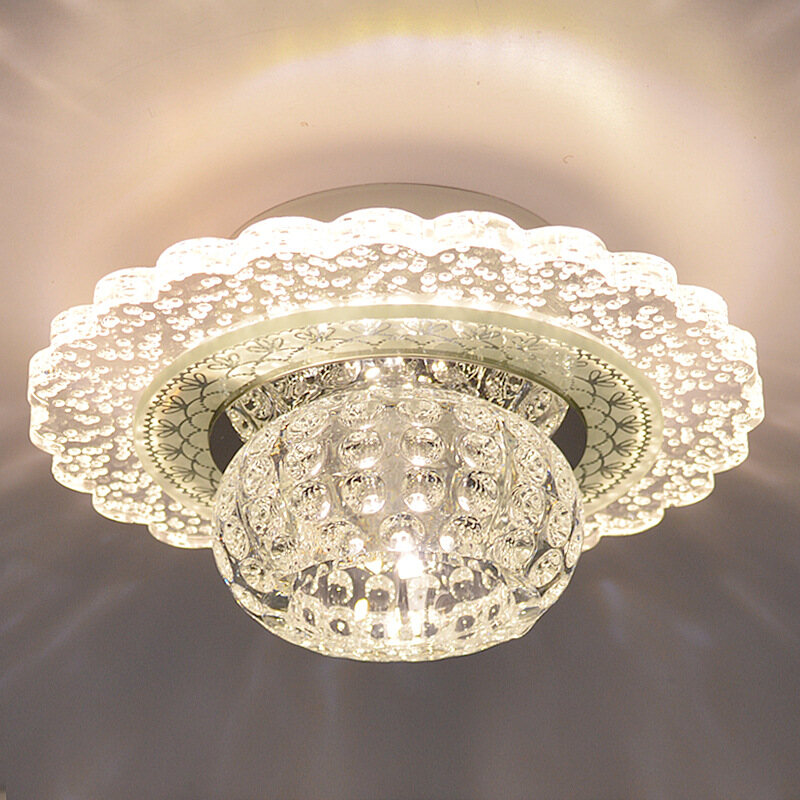 LED Light Ceiling Light Chandelier Crystal Light Corridor Light Wall Light Bedroom Light Wardrobe Light Entrance Light Balcony Light Room Decoration Light Corridor Light Home Decoration Nordic Simple Tricolor 180mm 14W