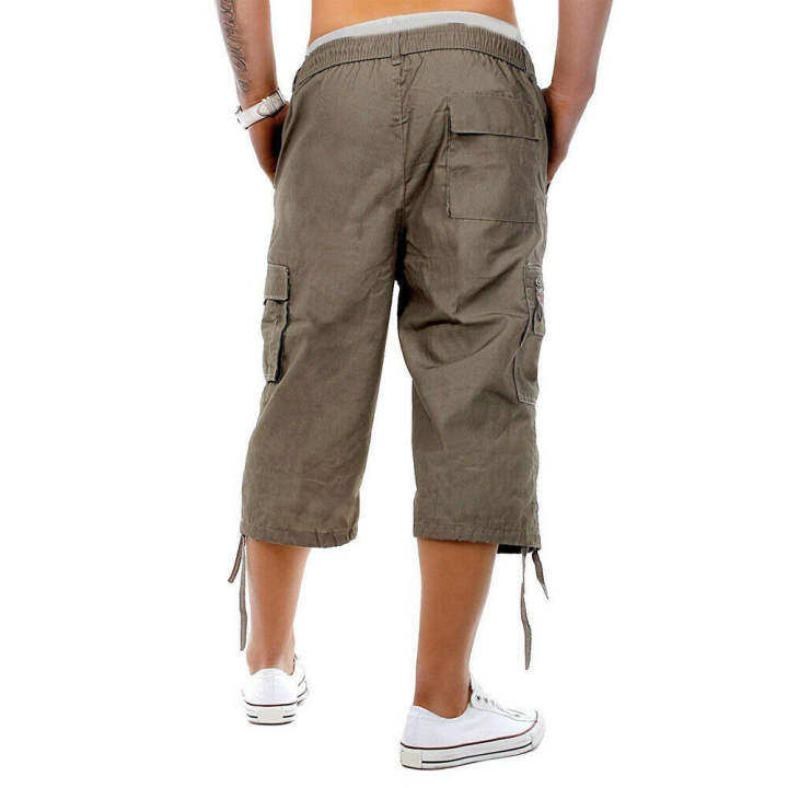 three quarter cargo pants