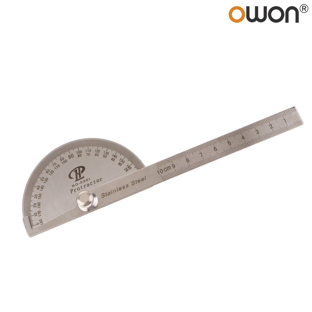 Stainless Steel Rotar-y Protractor Angle Gauge Finder Ruler Meter Measuring Tool